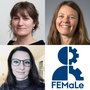 Mette Nyegaard (top left), Dorte Rytter (top right) and Karina Ejgaard Hansen collaborate with the best researchers from the University of Oxford and the University of Edinburgh, among others,  in a new research project focusing on endometriosis. Photos: Lars Kruse, AU Photo, private and AU Health.